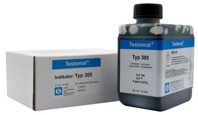 Testomat® 808 Indicator 305, 500 ml bottle, residual hardness measurement, limit value 0.5 °dH